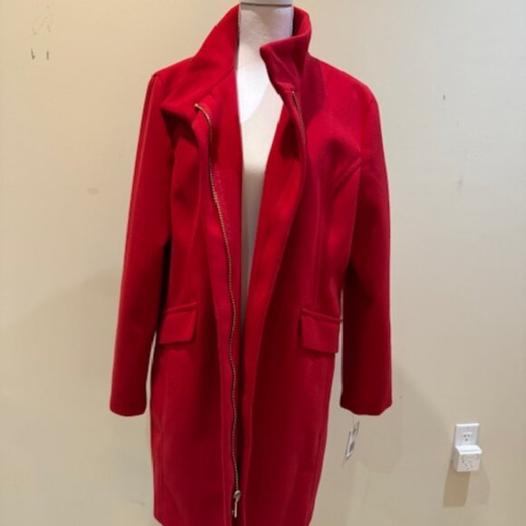 NWT Women's Nine West Red Overcoat Sz XL - Picture 3 of 12